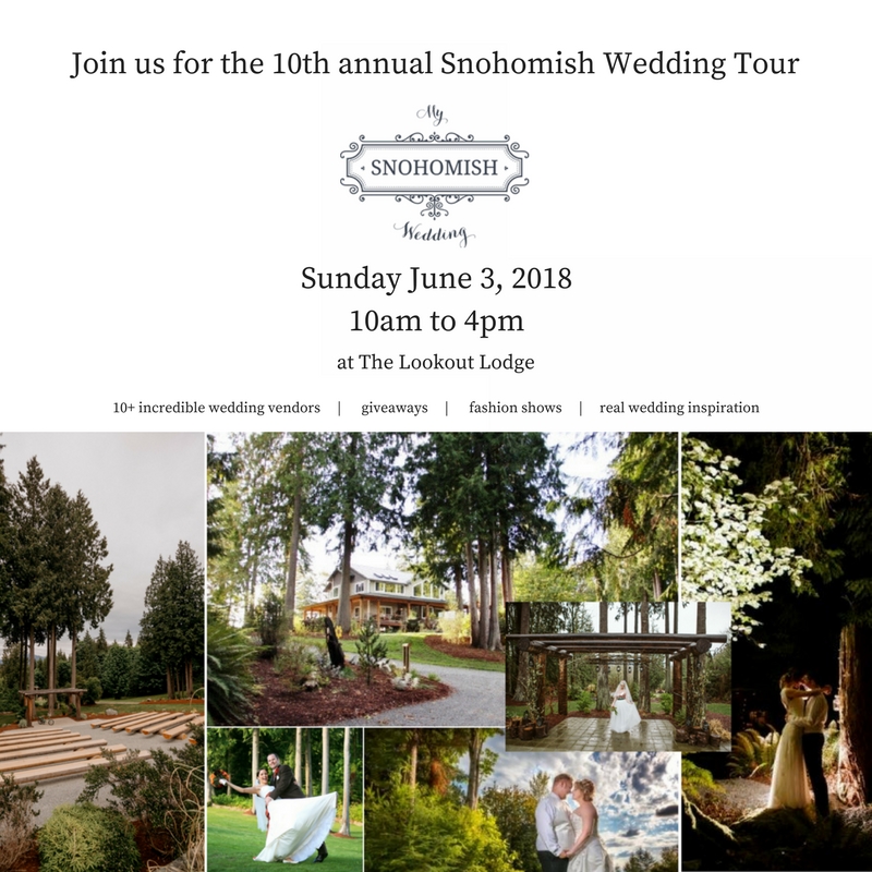 Snohomish Wedding Tour 2018 At The Lookout Lodge In Snohomish Fashion Show Mock Weddings Catering, Venue, Photographers, Invitations, Photo Booth, Wedding Planner, Florist, Food, Decor, Bartending, Yard Games, Dj And Music