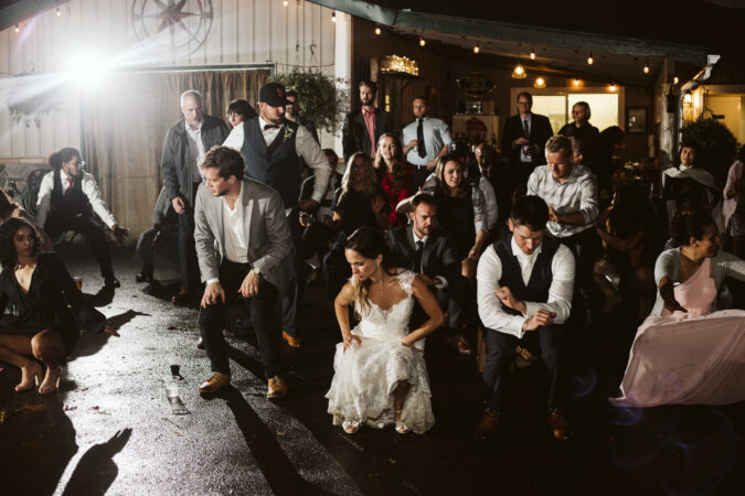 Snohomish Wedding Venue The Lookout Lodge Bride Groom Bridesmaid Groomsmen Woodland Wedding Venue with Mountain Views