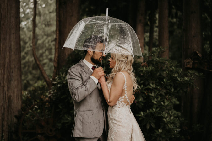 Snohomish Wedding Venue The Lookout Lodge Bride Groom Bridesmaid Groomsmen Woodland Wedding Venue with Mountain Views