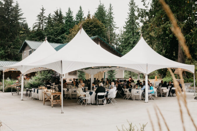 Snohomish Wedding Venue The Lookout Lodge Bride Groom Bridesmaid Groomsmen Woodland Wedding Venue with Mountain Views