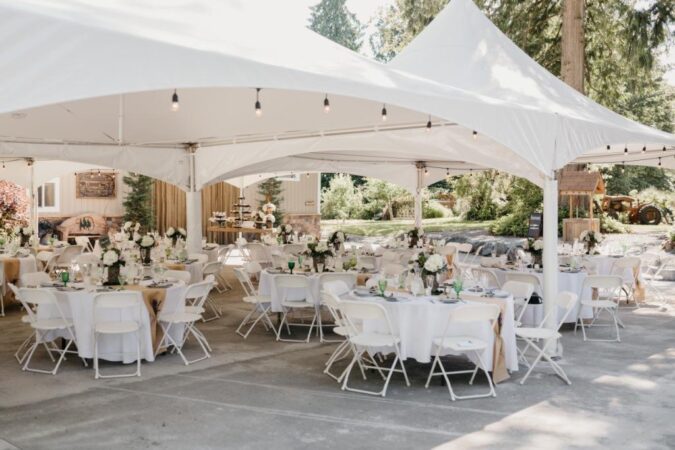 Snohomish Wedding Venue The Lookout Lodge Bride Groom Bridesmaid Groomsmen Woodland Wedding Venue with Mountain Views